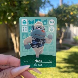 Animal Crossing Hans Amiibo Card